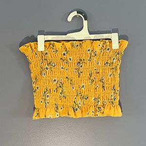 Kendall & Kylie cropped floral tube top size XS
